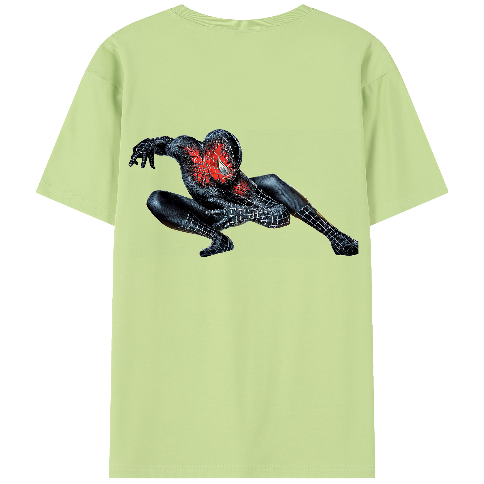 （画像用） Spider Man スパイダーマン 綿100％半袖Tシャツ（背面プリント）